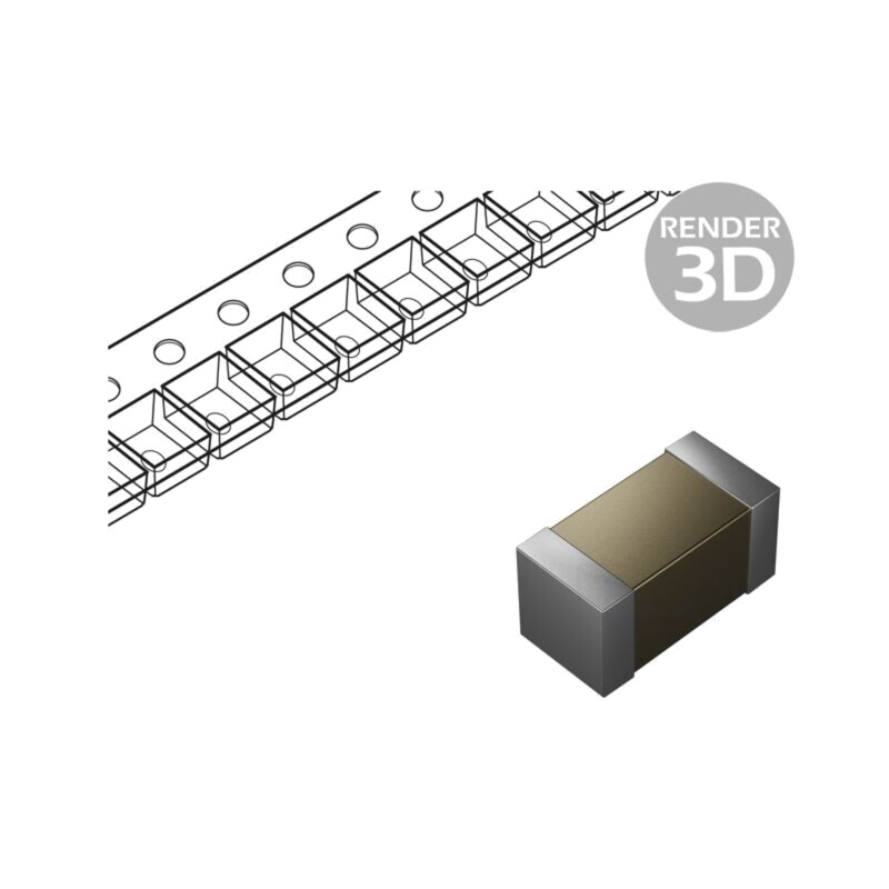 Condensator: ceramic; MLCC; 2,2uF; 6,3V; X5R; ±20%; SMD; 0201; 180mm
