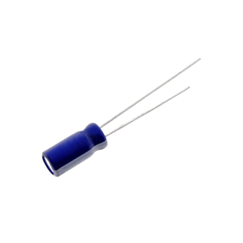 Condensator: electrolitic; THT; 4,7uF; 63VDC; Ø5x11mm; Raster: 2mm