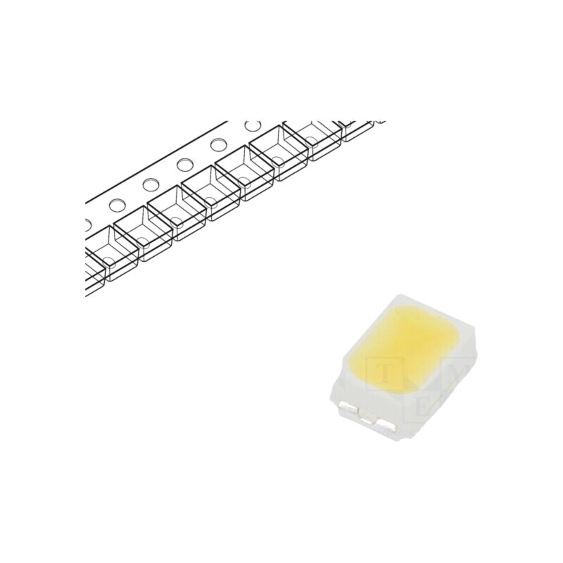 LED; alb rece; SMD; 3020,PLCC2; 2550÷3500mcd; 5550-6040K; 90; 120°
