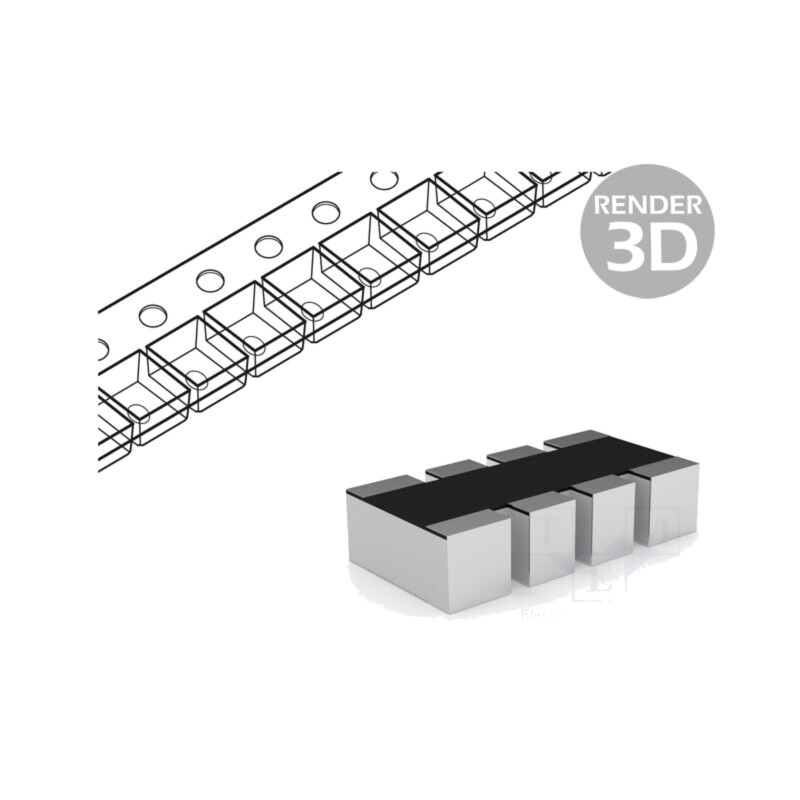 Rezistor multipolar: Y; SMD; 47kΩ; ±5%; 62,5mW; Nr.rezistori: 4