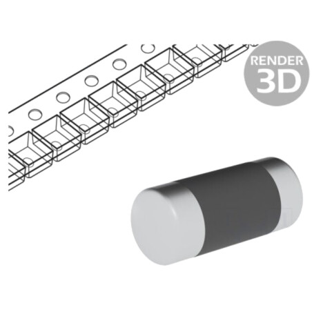 Rezistor: metal film; SMD; 0204 MiniMELF; 2,4kΩ; 0,4W; ±1%; CSRV