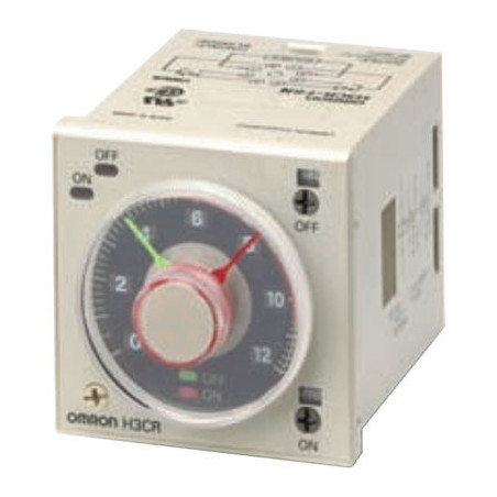 Timer; 0,05s÷300h; DPDT; 250VAC/5A; Ualim: 100÷240VAC; H3CR-F; IP40