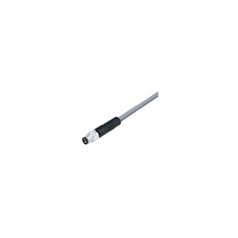 Cablu: pentru senzori/automatizări; M8; PIN: 3; drept; 1m; mufă