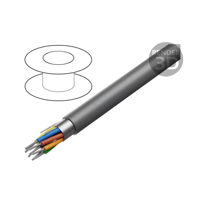 Cablu; Xtra Guard® 1; 4x16AWG; ecranat,folie Al-PET; PVC; 300V