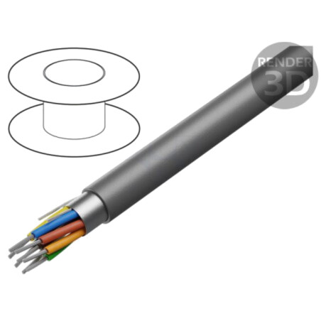 Cablu; Xtra Guard® 1; 4x16AWG; ecranat,folie Al-PET; PVC; 300V