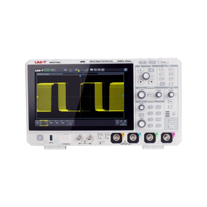 Osciloscop: digital; Ch: 4; 100MHz; 5Gsps; 100Mpts; 2n÷1ks/div