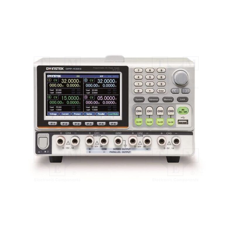 Alimentator: de laborator programabil; Ch: 4; 0÷32VDC; 0÷3A; 0÷3A Alimentator: de laborator programabil; Ch: 4; 0÷32VDC; 0÷3A; 0÷3A