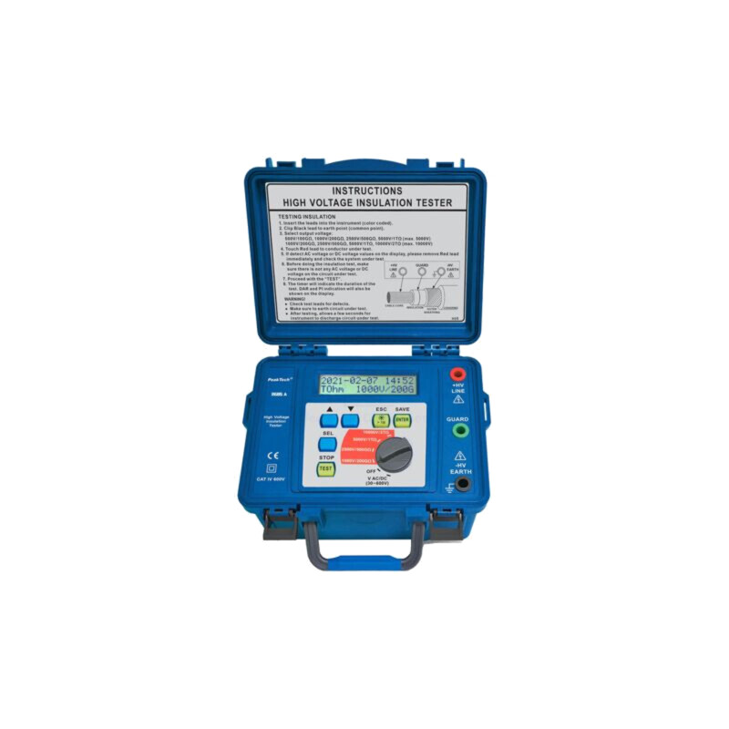 Aparat de măsură: rezistenţa de izolaţie; LCD; VAC: 30÷600V; 5mA
