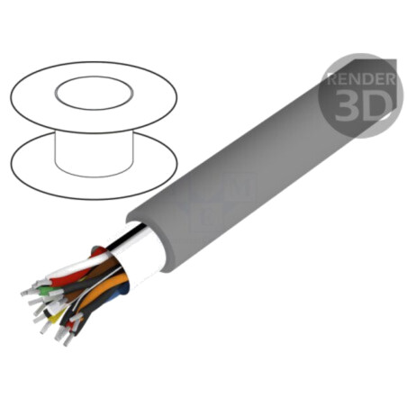 Cablu; Alpha Essential C&C; 4x2x24AWG; ecranat,folie Al-PET; PVC