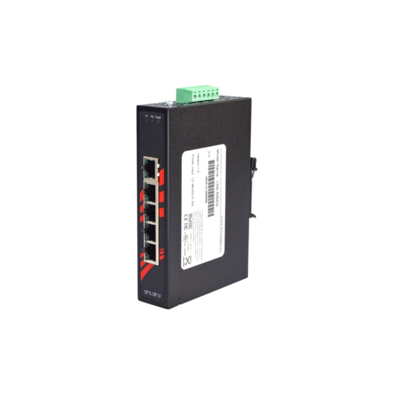 Switch Ethernet; neadministrabil; Număr porturi: 5; 12÷48VDC