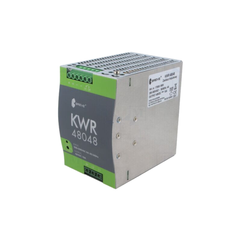 Alimentator: pulsatoriu; 480W; pentru şină DIN; OUT: 1; KWR