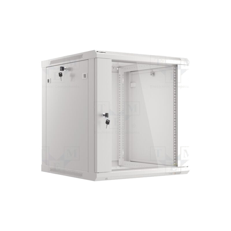 Carcasă: tablou rack; Standard: 19"; 12U; gri; Z: 600mm; X: 600mm Carcasă: tablou rack; Standard: 19"; 12U; gri; Z: 600mm; X: 600mm