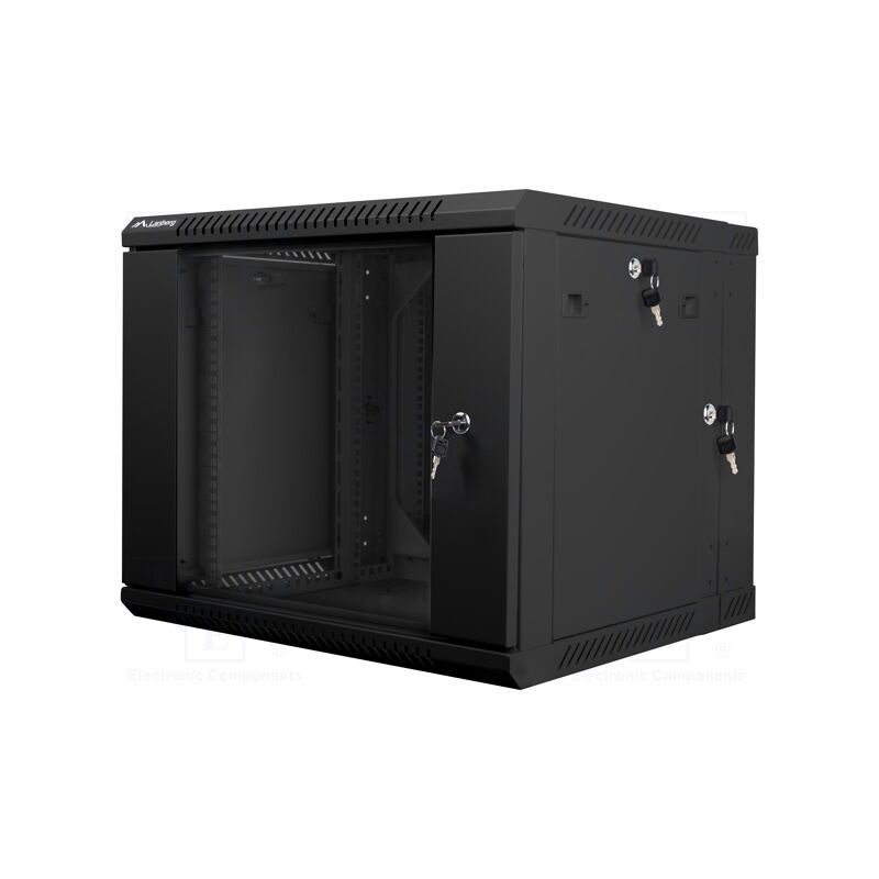 Carcasă: tablou rack; Standard: 19"; 9U; neagră; Z: 600mm; X: 600mm Carcasă: tablou rack; Standard: 19"; 9U; neagră; Z: 600mm; X: 600mm
