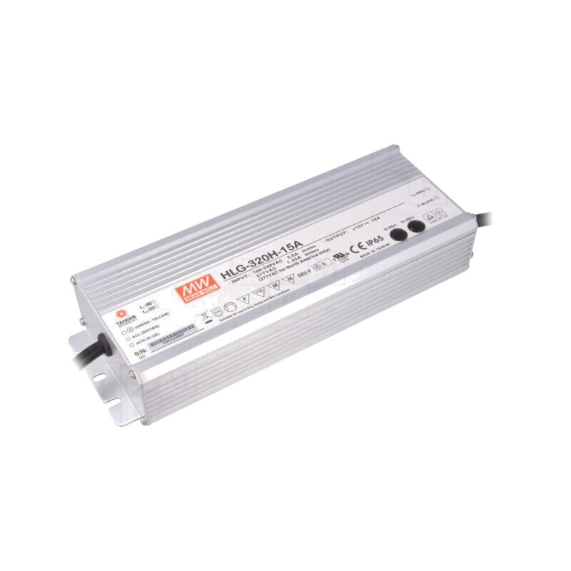 Alimentator: pulsatoriu; LED; 285W; 15VDC; 19A; 90÷305VAC; IP65