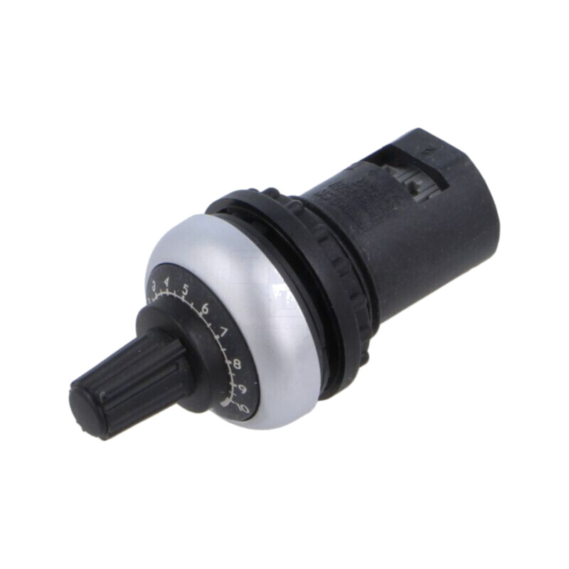 Potenţiometru; 22mm; Ø22mm; IP66; Potenţiometru: singură tură Potenţiometru; 22mm; Ø22mm; IP66; Potenţiometru: singură tură