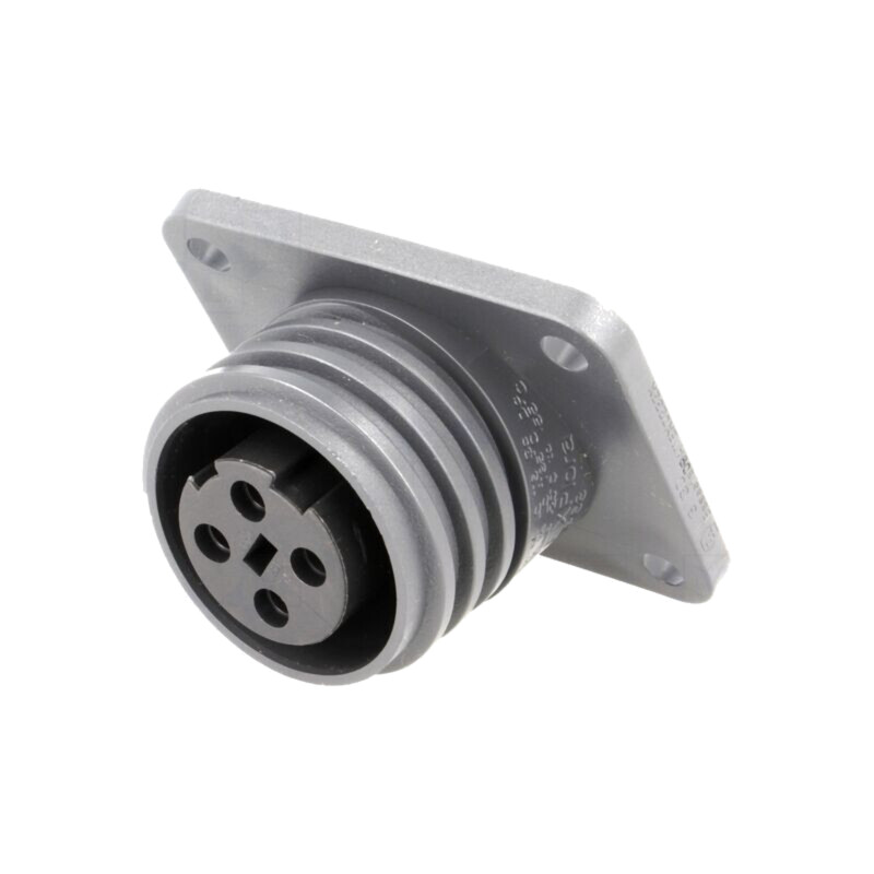 Conector: circular; soclu; mamă; PIN: 4; 18A; 600V; EXPlora; nichelat