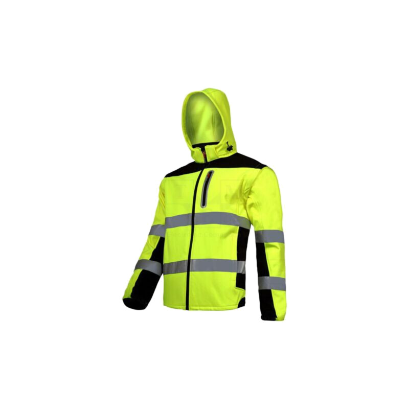 Bluză softshell; Dimensiune: XXL; galbenă; 320g/m2