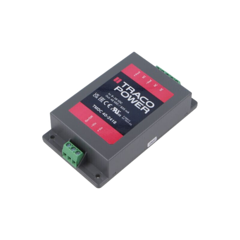Convertor: DC/DC; 40W; Uintr: 9÷36VDC; Uieş: 48VDC; Iieş: 835mA