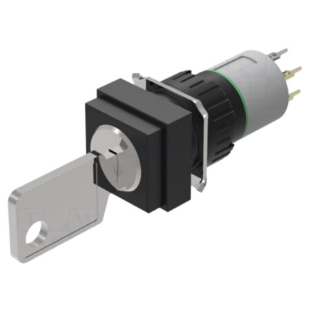 Comutator: rotativ cu cheie; 16mm; Poz.i stab: 2; NO x2; 51; Poz: 2