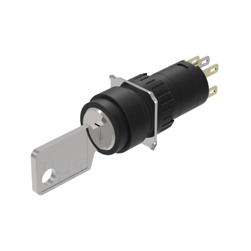 Comutator: rotativ cu cheie; 16mm; Poz.i stab: 2; NC + NO; 51