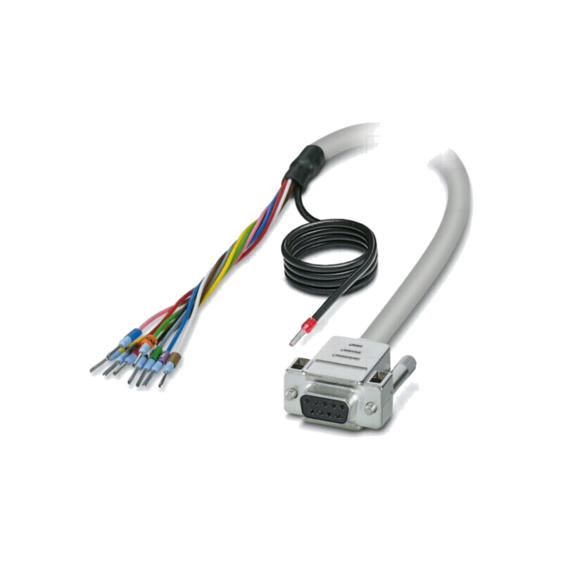 Cablu; D-Sub 9pin soclu,cabluri; PVC; Lung: 2m; gri; Fire: Cu; IP54