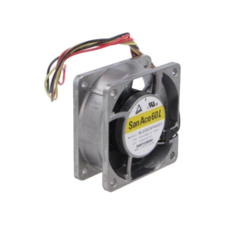 Ventilator: DC; axial; 24VDC; 60x60x25mm; 46,8m3/h; 35dBA; bilă