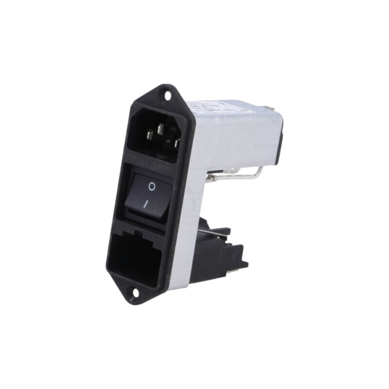 Conector: alimentare AC; soclu; tată; 4A; 250VAC; C14 (E); CD; 1,5mH