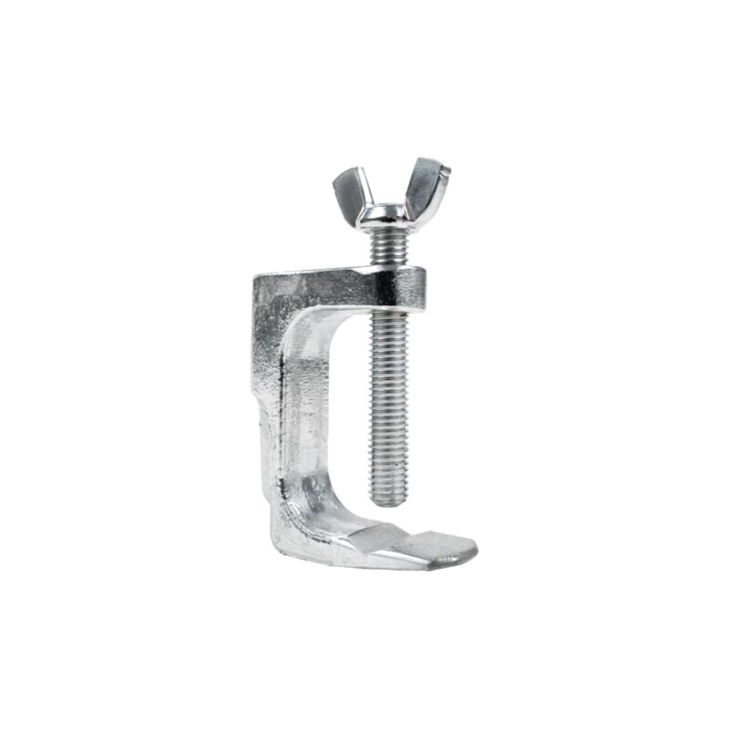 Clemă de menghină; argintie; banană 4mm priză; max.50mm Clemă de menghină; argintie; banană 4mm priză; max.50mm