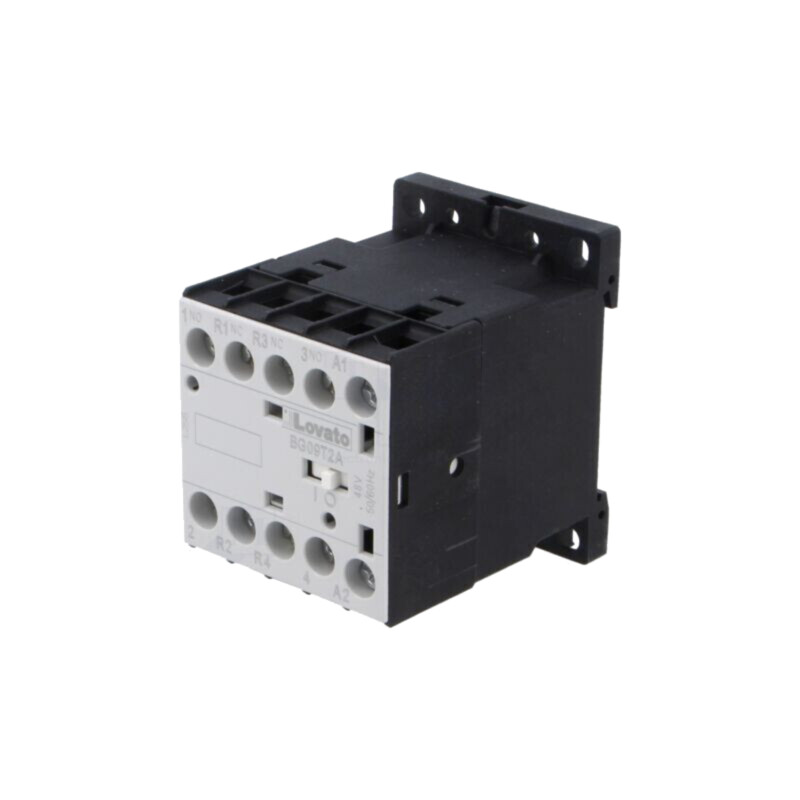 Contactor: 4-polar; NC x2 + NO x2; 48VAC; 9A; pentru şină DIN; BG Contactor: 4-polar; NC x2 + NO x2; 48VAC; 9A; pentru şină DIN; BG