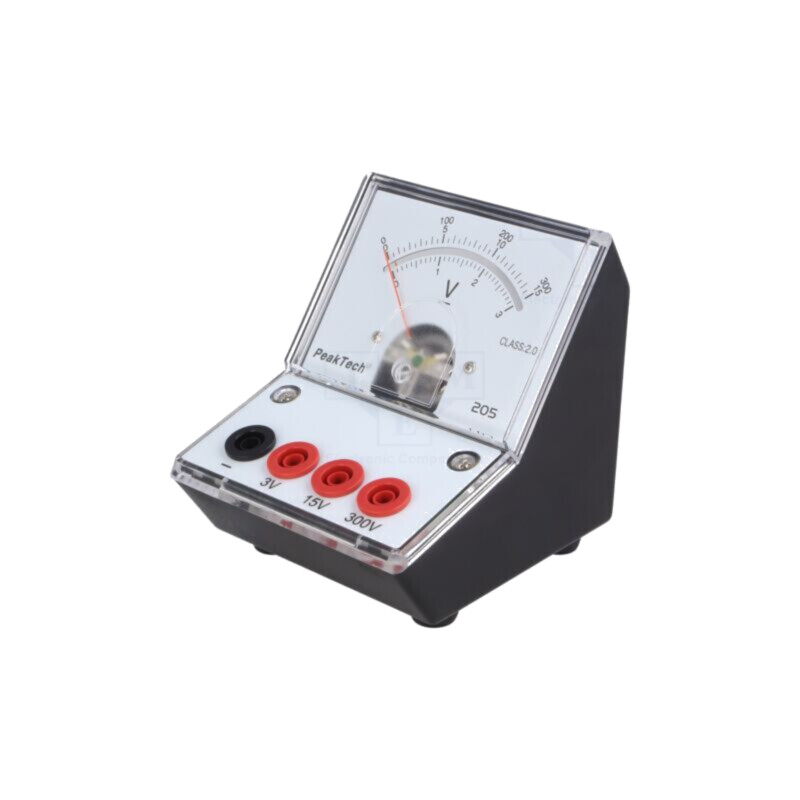 Voltmetru; 0÷3V,15V,300V; 90x106x103mm; 2%; 50Ω