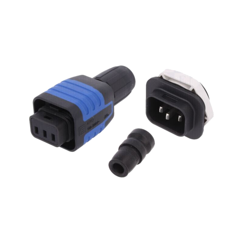 Conector: alimentare AC; lipire,terminal cu şurub; tată + mamă