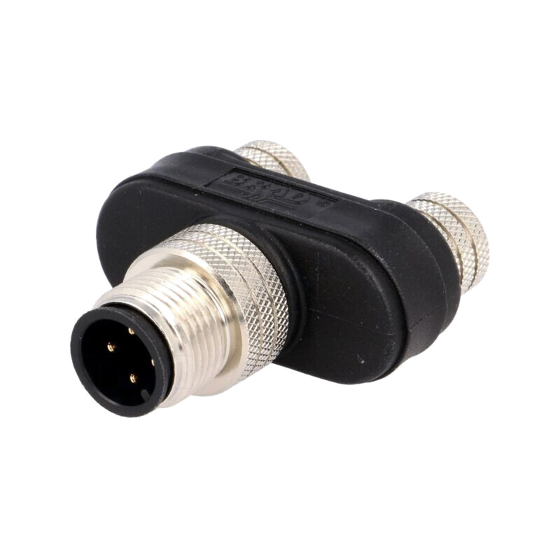 Adaptor; M12 tată,M8 mamă x2; cod A-DeviceNet / CANopen; IP68; Y