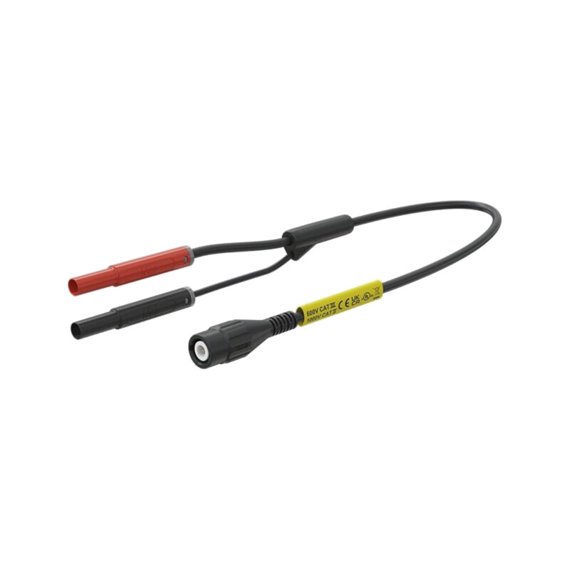 Cablu de măsurare; BNC mufă,mufă banană 4mm x2; cu izolaţie