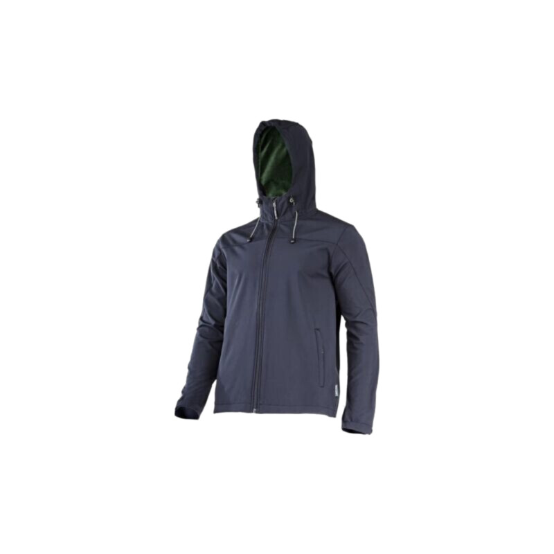 Bluză softshell; Dimensiune: XXL; neagră; cu hotă; 280g/m2