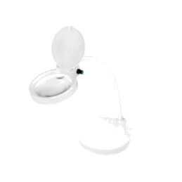Lupă de masă; cu lumină de fundal; 8dpt,32dpt; Ø100mm; 2,5W; USB