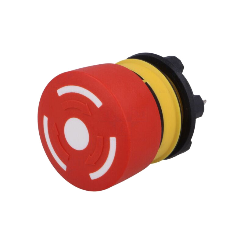 Comutator: de siguranţă; 22mm; Poz.i stab: 2; NC + NO; roşie; fără