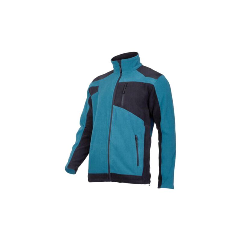 Fleece sweatshirt; Size: S; turquoise and white; 290g/m2