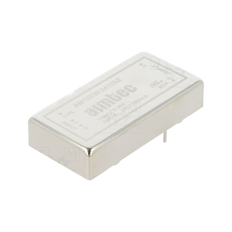 Convertor: DC/DC; 15W; Uintr: 9÷36VDC; Uieş: 15VDC; Iieş: 1A; 2"x1"