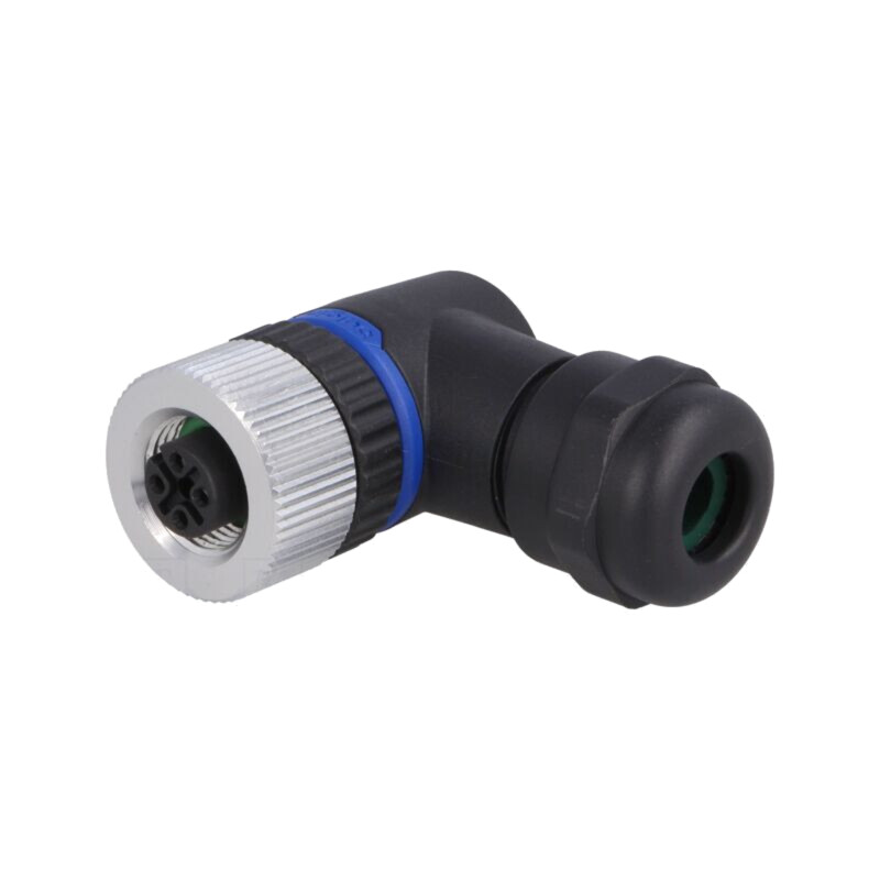 Conector: M12; mufă; PIN: 4; mamă; 250V; IP67; terminal cu şurub