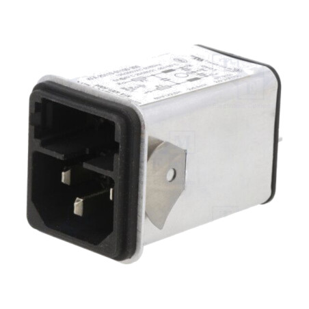 Conector: alimentare AC; soclu; tată; 6A; 250VAC; C14 (E); KFA
