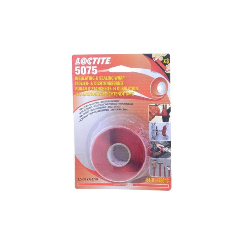 Bandă: autoamalgamantă; roşie; 25mm; L: 4,27m; Thk: 0,5mm; -54÷260°C