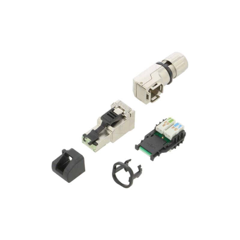 Conector: RJ45; mufă; PIN: 8; Cat: 6a; ecranat; aurit; 8p8c,T568B