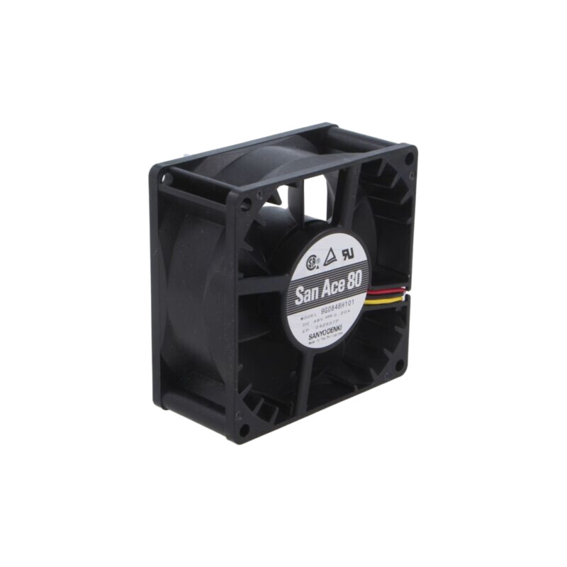 Ventilator: DC; axial; 48VDC; 80x80x38mm; 136,8m3/h; 49dBA; bilă