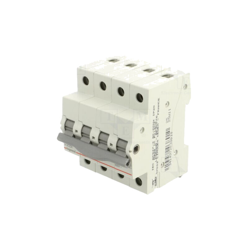 Separator-întrerupător; Poli: 4; pentru şină DIN; 40A; 400VAC Separator-întrerupător; Poli: 4; pentru şină DIN; 40A; 400VAC