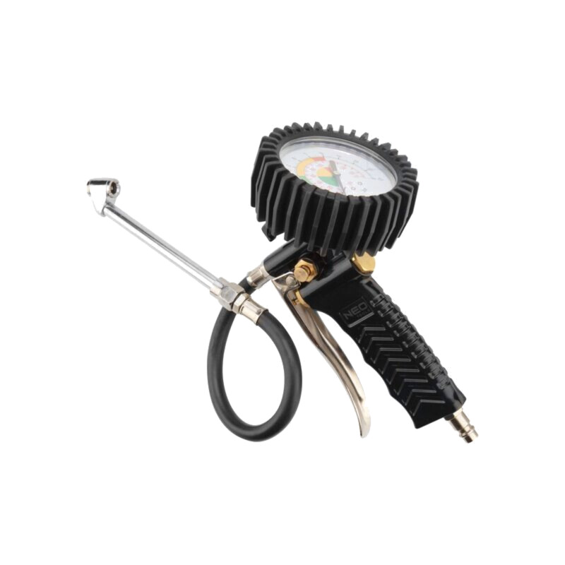 Wheel inflation gun; with manometer; 200l/min; L: 300mm; Ø: 63mm