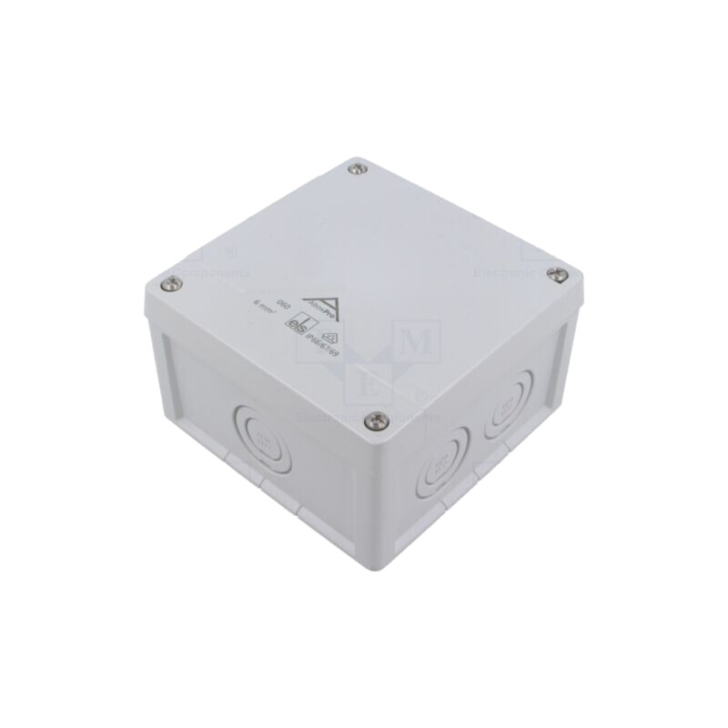 Carcasă: cutie de conexiuni; X: 127mm; Y: 127mm; Z: 75mm; gri; ABOX