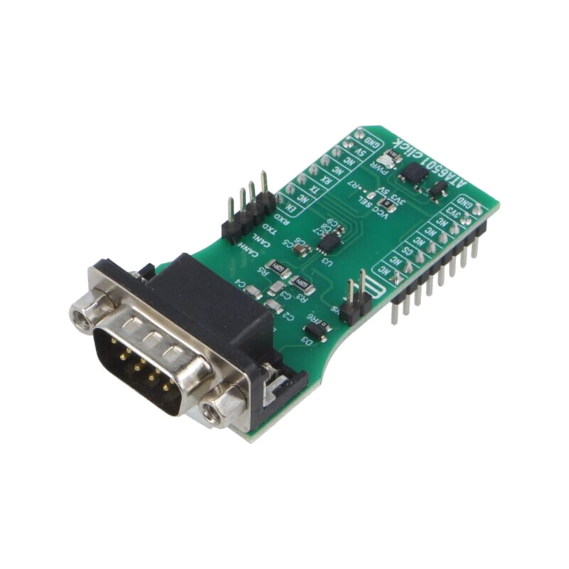 Click board; Comp: ATA6501T-4CW-VAO; placă prototip; 3,3VDC,5VDC