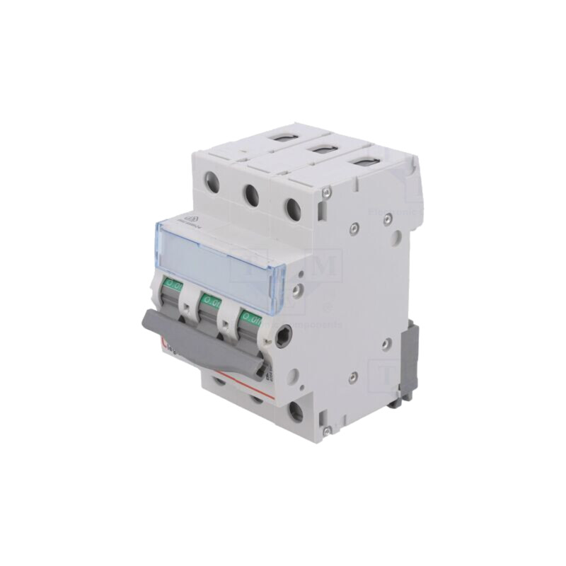 Separator-întrerupător; Poli: 3; pentru şină DIN; 32A; 400VAC
