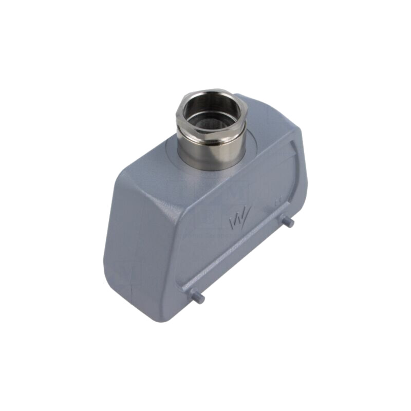 Enclosure for connectors: HDC; size 24; for cable; M25; angled
