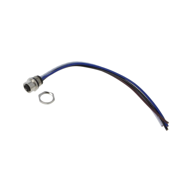 Conector: M12; soclu; mamă; 16A; 63V; PIN: 4; IP67; drept; cabluri Conector: M12; soclu; mamă; 16A; 63V; PIN: 4; IP67; drept; cabluri